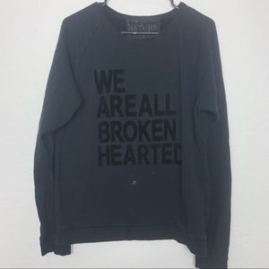 RARE Freecity We Are All Broken Hearted Sweatshirt